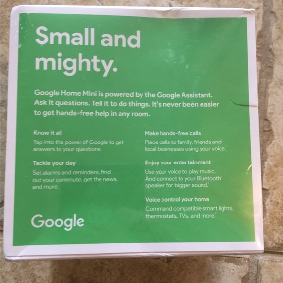 ❌SOLD❌ NWT Charcoal Gray Google Home Mini - Picture 5 of 9
